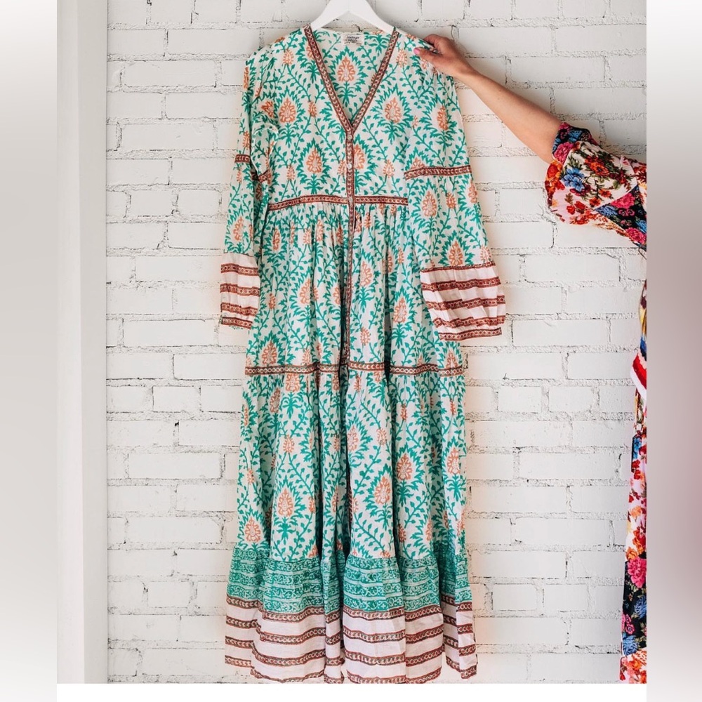 Vintage Ibiza lined maxi dress